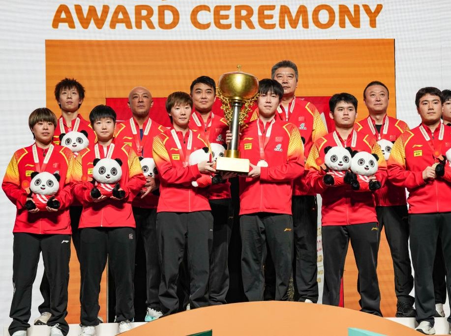 乒乓球——混合团体世界杯决赛：中国队夺冠