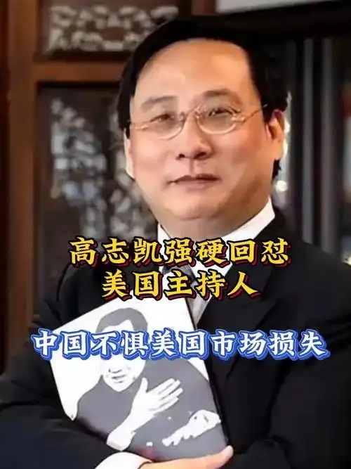 高志凯反击美国专家：美国拿枪指着人做生意，不会被接受