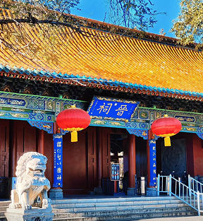 五百年连理银杏披“金衣” 晋祠秋色限定绽放