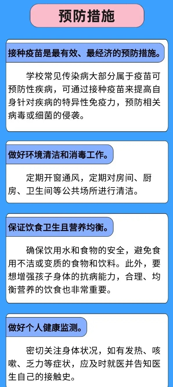 开学警惕传染病 多病共防健康提示请收好 (图4)