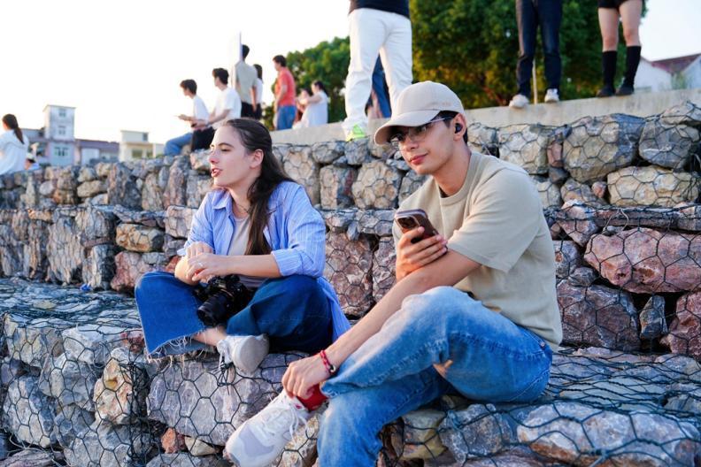 巢湖姥山岛风景如画 外国网红争相打卡“皖美”仙境(图7)