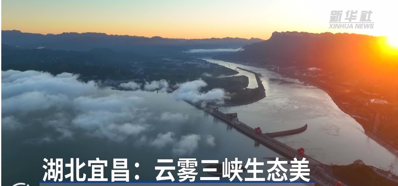 湖北宜昌：云雾三峡生态美(图1)