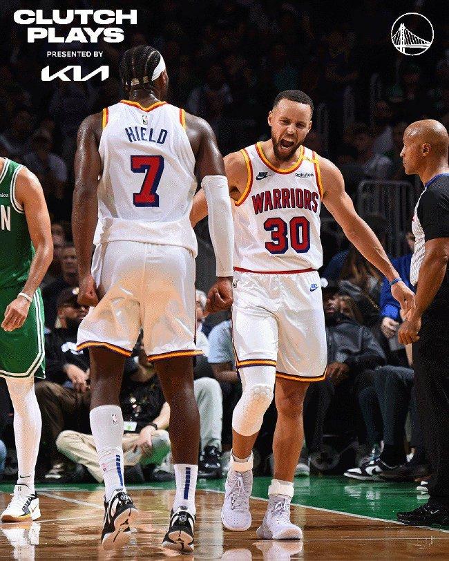 库里27+7+9希尔德关键三分 勇士力克绿军5连胜(图1)