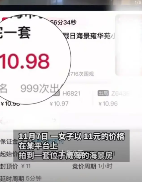 羡慕已经说累了！山东女子11元拍到海景房！(图1)