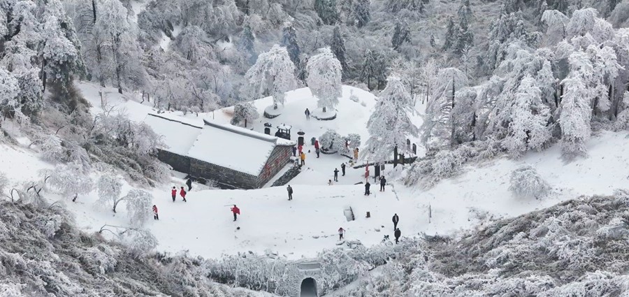 雾凇漫山枝头挂 古道冬景更胜春(图2)