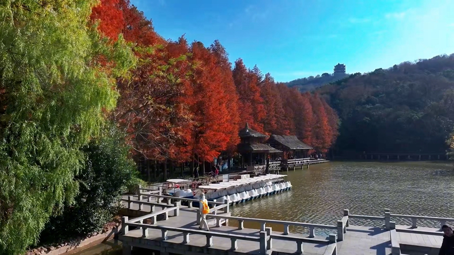 安徽马鞍山：层林尽染风景如画 (图2)