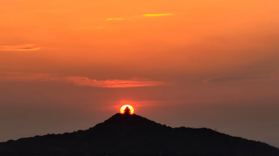 安徽马鞍山：层林尽染风景如画 (图1)
