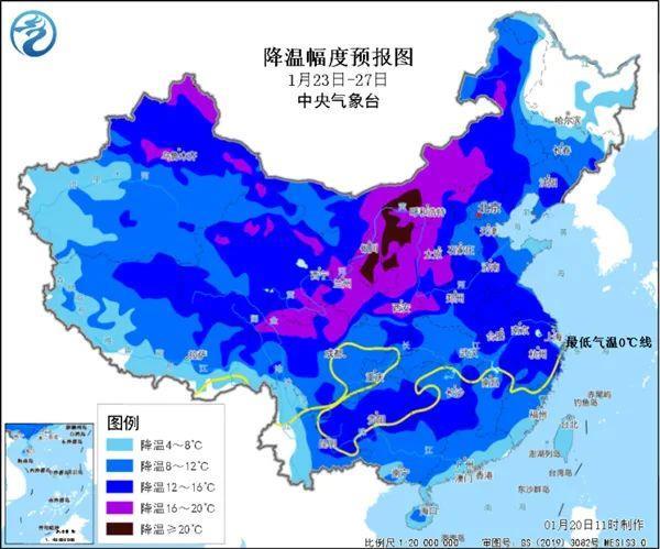 雨雪范围或波及全国！节前大寒潮将至 春运返乡需警惕(图1)